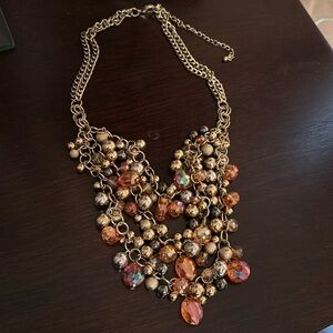 Orange and gold statement piece